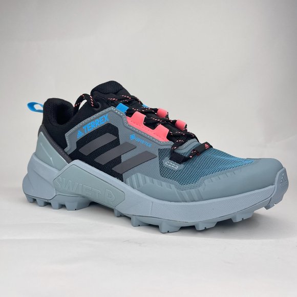 Adidas Womens Terrex Swift R3 Gore-Tex Grey Blue Pink Hiking Shoes 8.5 GX5393 - Picture 1 of 8